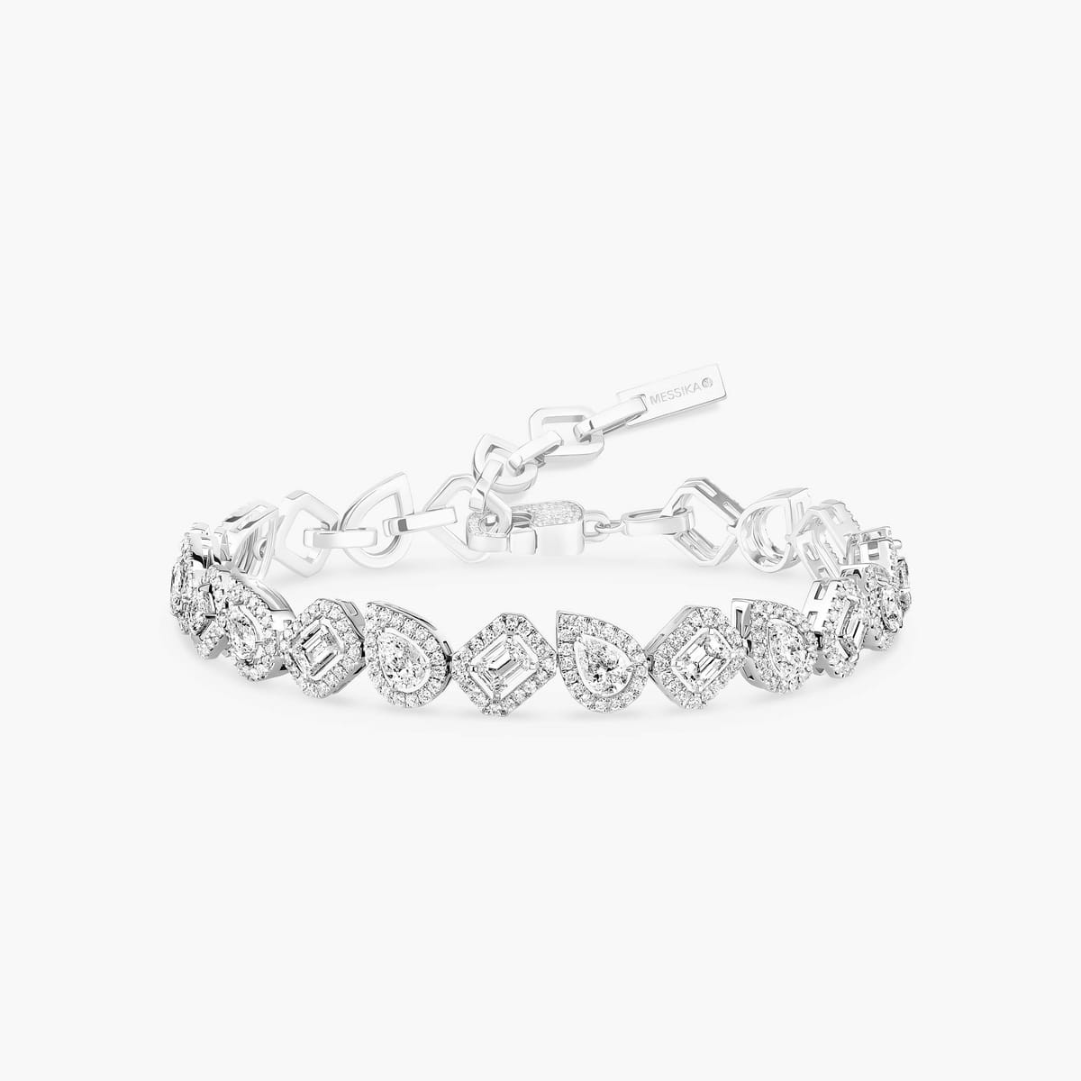Bracelet Femme Or Blanc Diamant My Twin Rivière 13452-WG