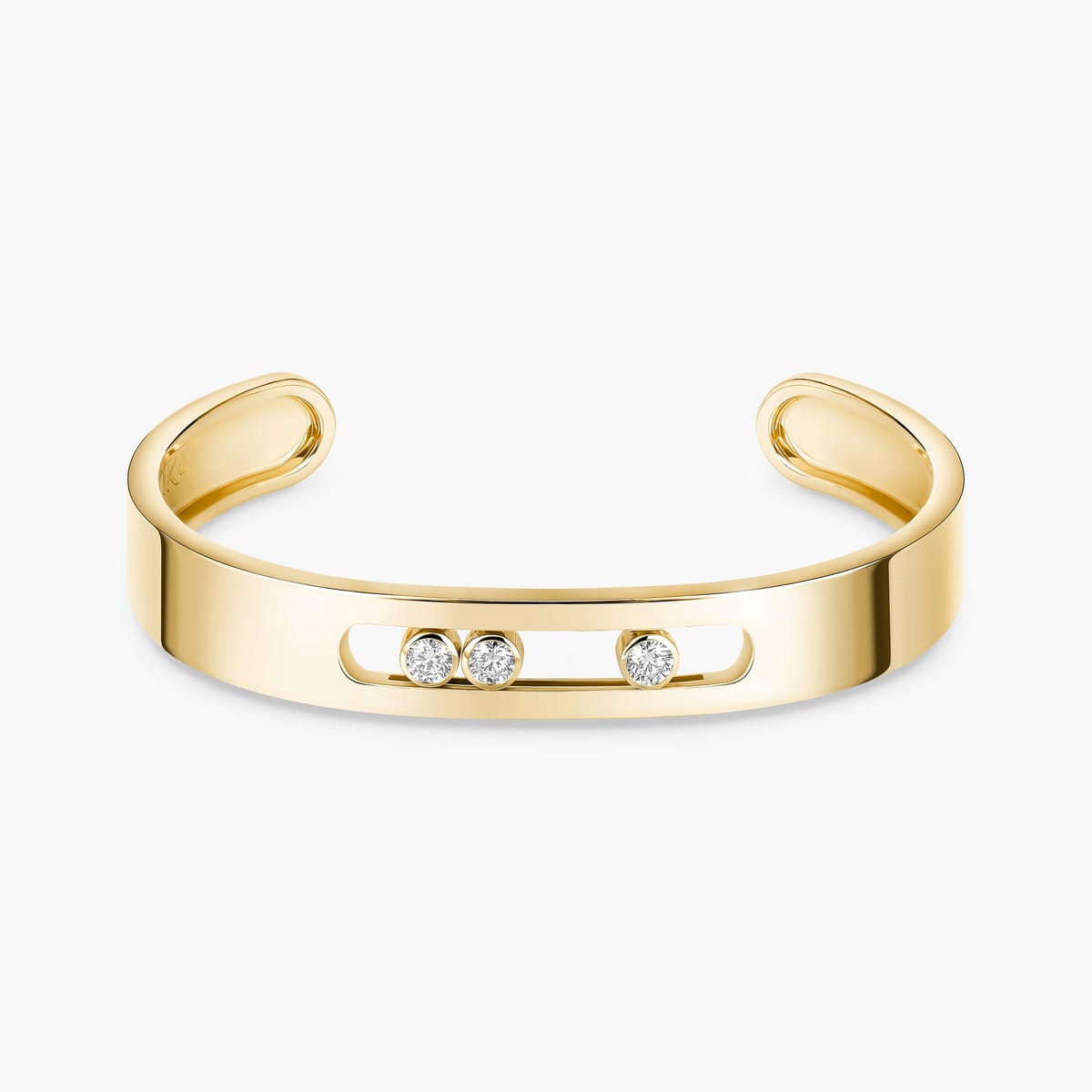 Bracelet Femme Or Jaune Diamant Bangle Move Joaillerie 13586-YG