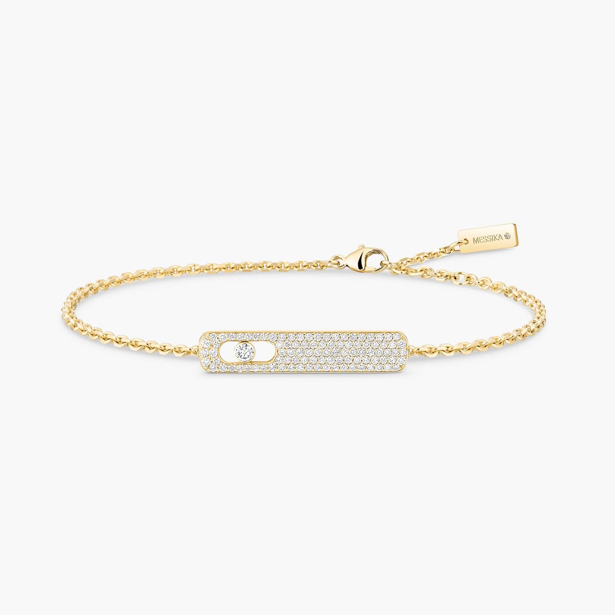 Bracelet Femme Or Jaune Diamant My First Diamond Pavé  07535-YG