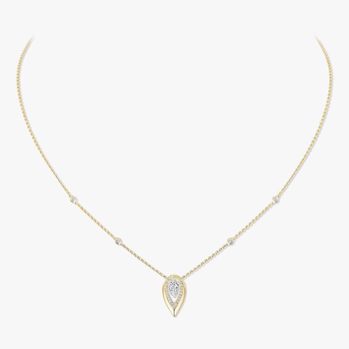Collier Femme Or Jaune Diamant Fiery 0,40ct 14266-YG