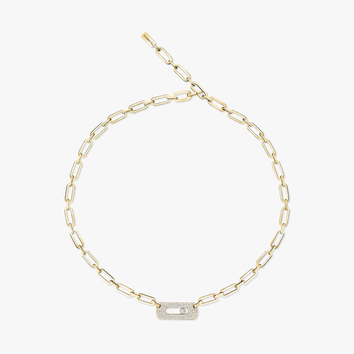 Collier Femme Or Jaune Diamant Collier Move Link 12095-YG