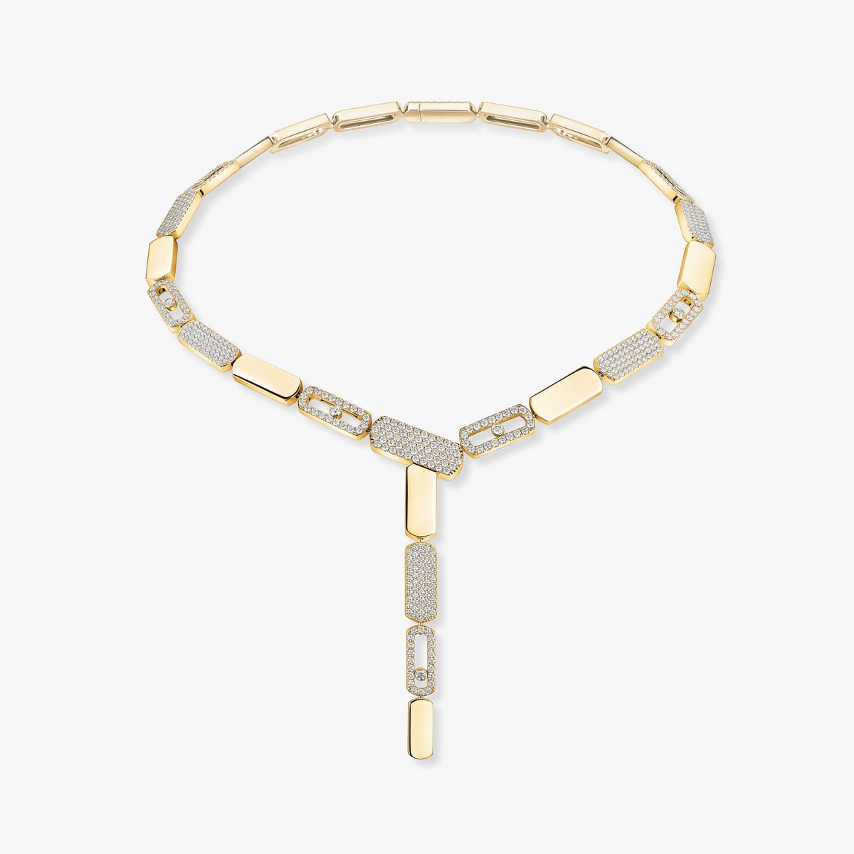 Necklace For Her Yellow Gold Diamond Imperial Move Cravate PM 14220-YG