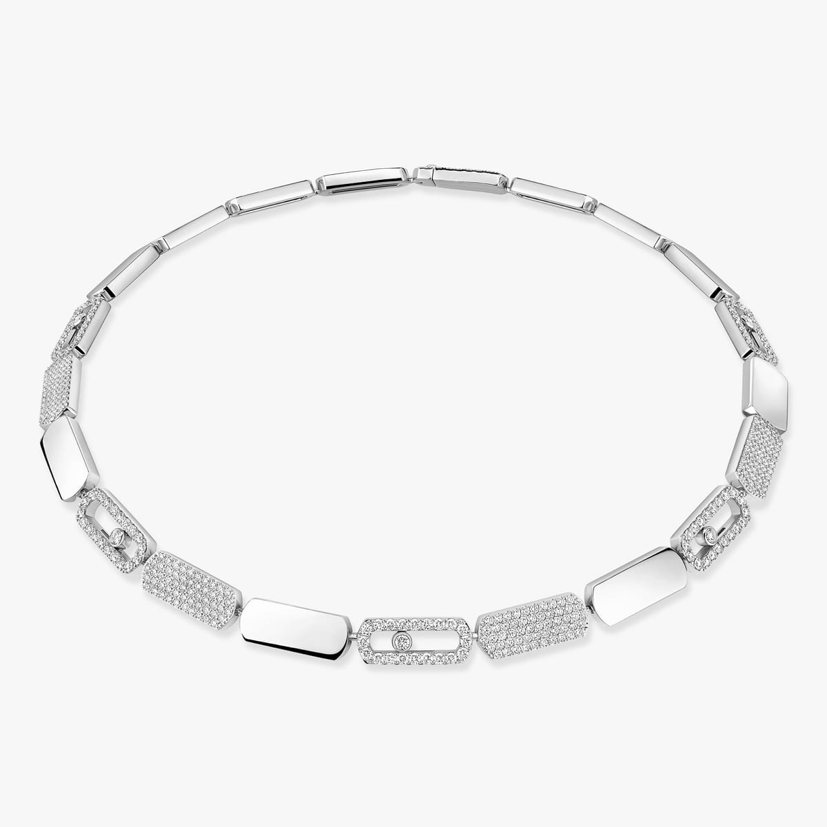 Collier Femme Or Blanc Diamant Imperial Move 14152-WG