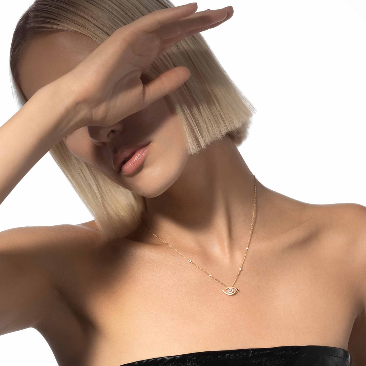 Collier Femme Or Jaune Diamant Collier Lucky Eye 07524-YG