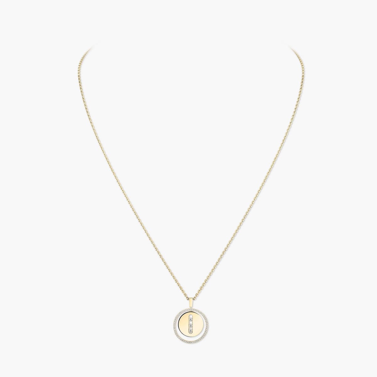 Collier Femme Or Jaune Diamant Lucky Move MM 07394-YG