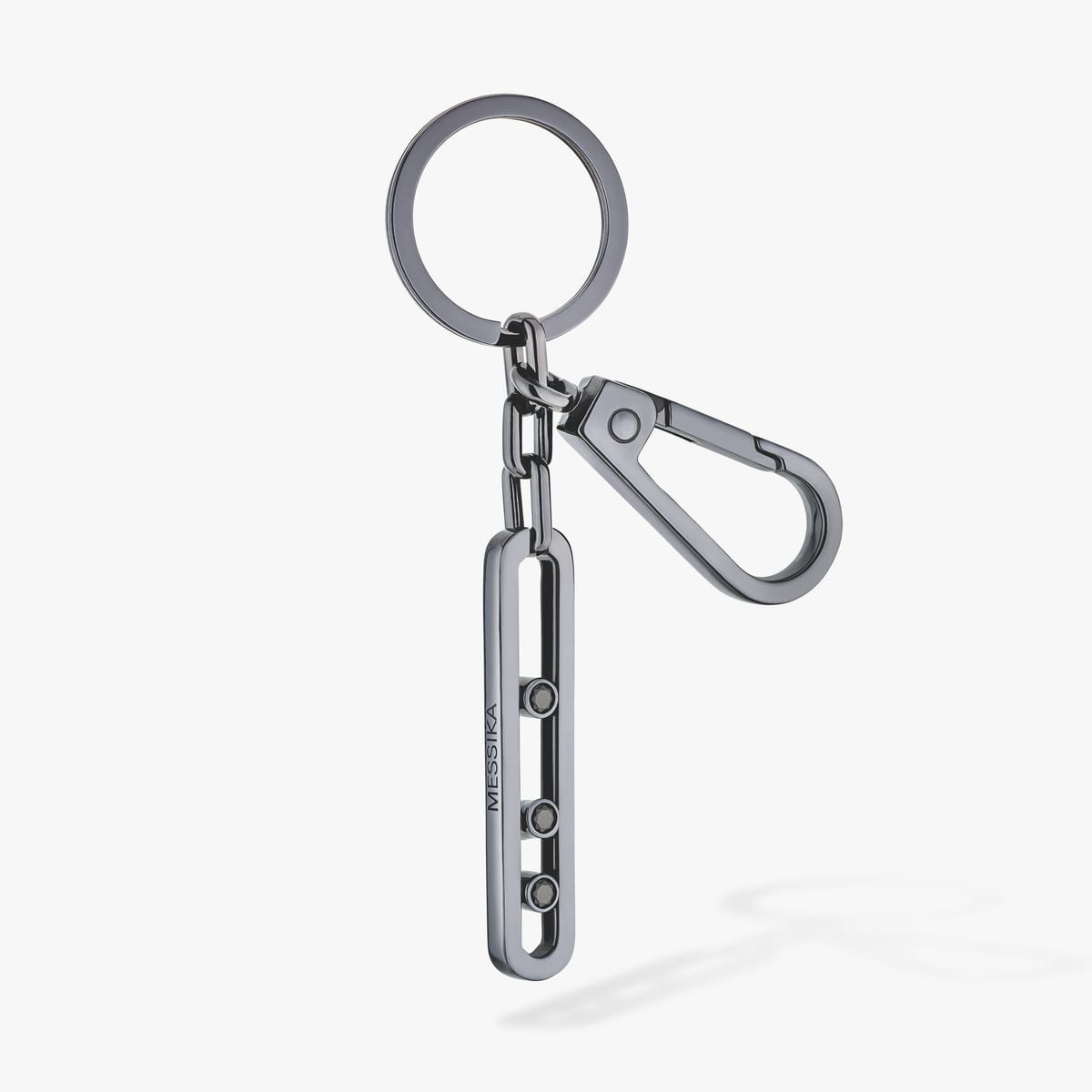 Accessories Mixed Silver Porte clefs Move Black 12127-LB